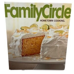 Family Circle Hometown Cooking Spiral Hardcover Cookbook Recipe Book One Size